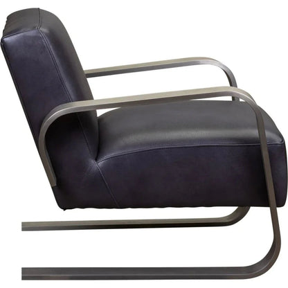 Soho Minimalist Design Leather Chair - LOOMLAN - Olivia + Quinn - Club Chairs