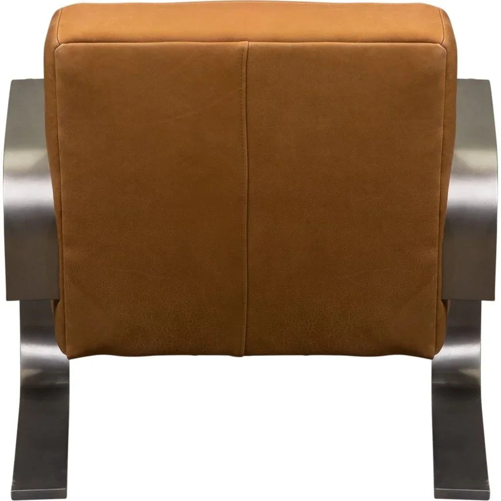 Soho Minimalist Design Leather Chair - LOOMLAN - Olivia + Quinn - Club Chairs