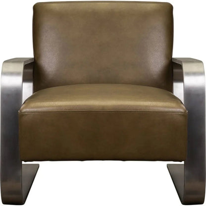 Soho Minimalist Design Leather Chair - LOOMLAN - Olivia + Quinn - Club Chairs