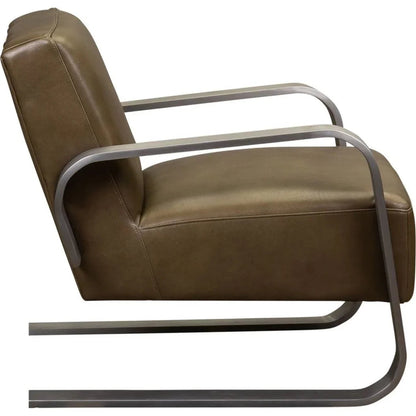 Soho Minimalist Design Leather Chair - LOOMLAN - Olivia + Quinn - Club Chairs