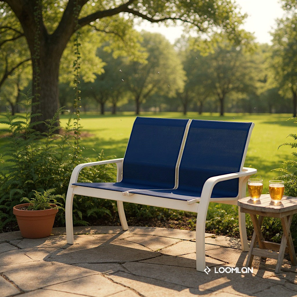 Soho Sling Stacking Two-Seat Loveseat