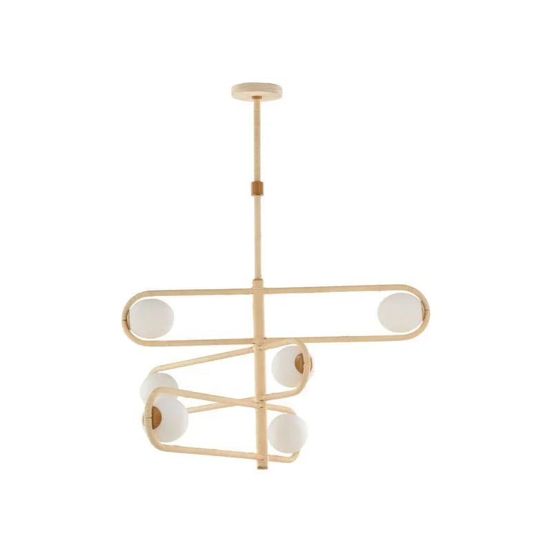 Sol Rattan Design Ambient Lighting Chandelier - LOOMLAN - Wildwood - Chandeliers