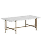 Solana Marble Top Iron Coffee Table - LOOMLAN - SUNPAN - Coffee Tables