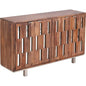 Getson Wooden Brown 4 Door Sideboard - LOOMLAN - LOOMLAN - Sideboards