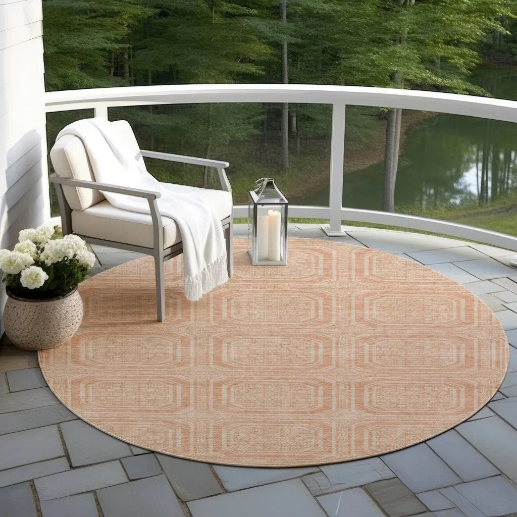 Solandra Orange Washable Indoor - Outdoor Rug - LOOMLAN - LOOMLAN Rugs - Outdoor Rugs