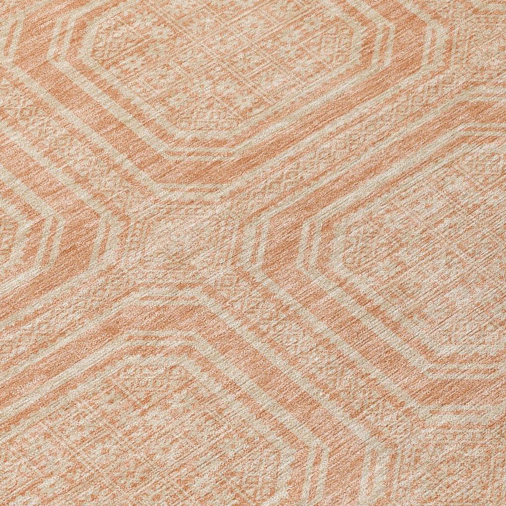 Solandra Orange Washable Indoor - Outdoor Rug - LOOMLAN - LOOMLAN Rugs - Outdoor Rugs