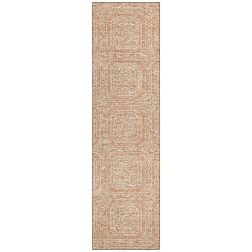 Solandra Orange Washable Indoor - Outdoor Rug - LOOMLAN - LOOMLAN Rugs - Outdoor Rugs