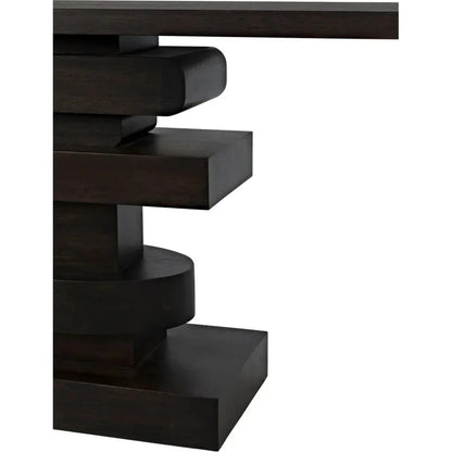 Solange Console, Ebony Walnut - LOOMLAN - Noir - Console Tables