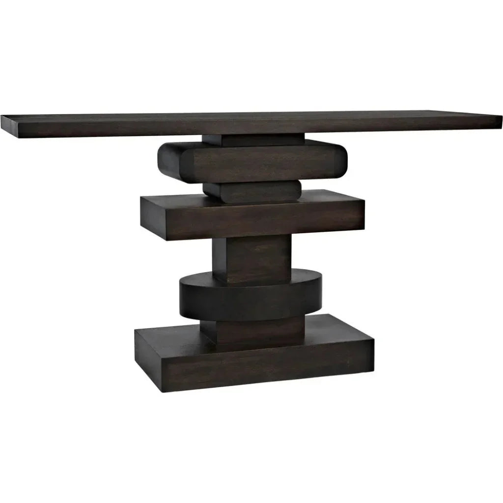 Solange Console, Ebony Walnut - LOOMLAN - Noir - Console Tables