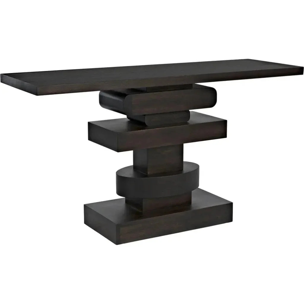 Solange Console, Ebony Walnut - LOOMLAN - Noir - Console Tables