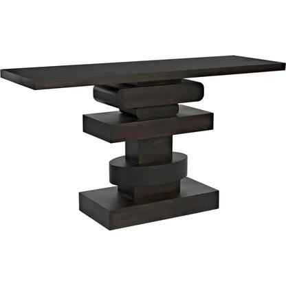 Solange Console, Ebony Walnut - LOOMLAN - Noir - Console Tables