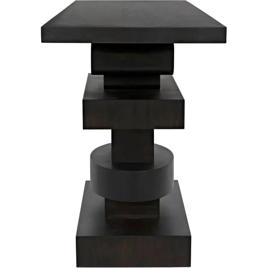 Solange Console, Ebony Walnut - LOOMLAN - Noir - Console Tables