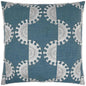 Solara Blue Embroidery Blue Large Throw Pillow Insert - LOOMLAN - D.V. Kap - Throw Pillows