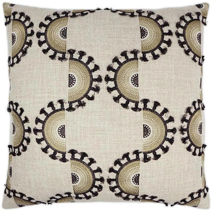 Solara Desert Tan Black Large Throw Pillow Insert - LOOMLAN - D.V. Kap - Throw Pillows