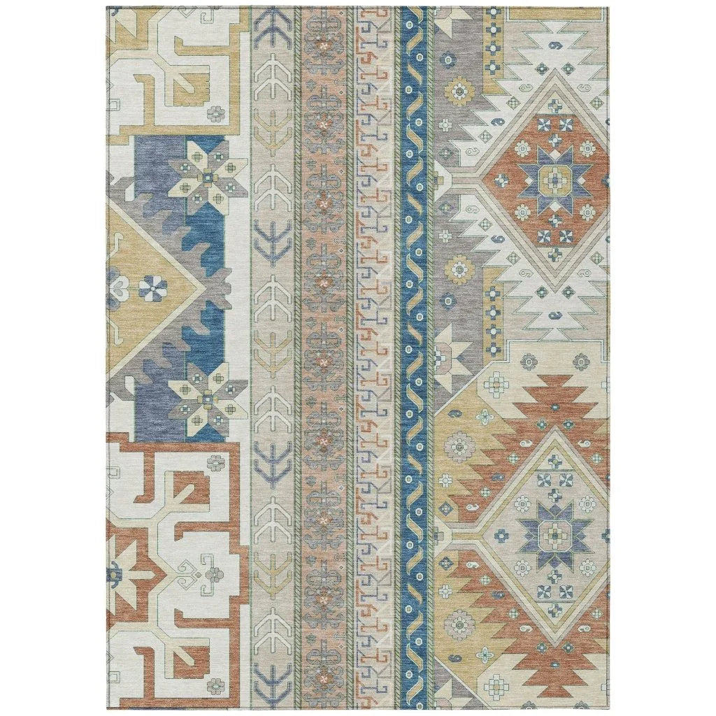 Solara Ivory Washable Indoor-Outdoor Rug-Outdoor Rugs-LOOMLAN Rugs-2'6" x 3'10"-LOOMLAN