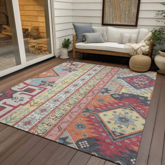 Solara Linen Washable Indoor-Outdoor Rug-Outdoor Rugs-LOOMLAN Rugs-LOOMLAN