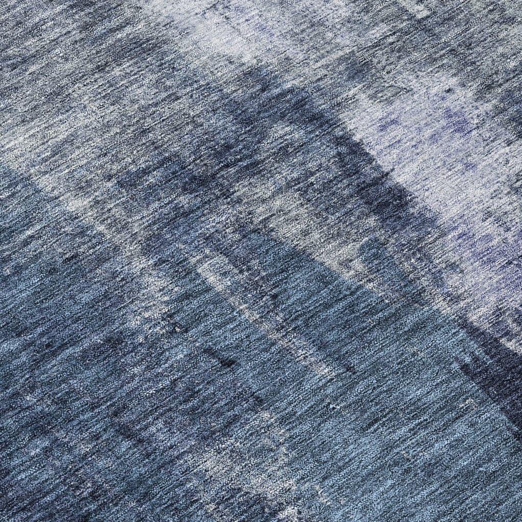 Solayne Blue Washable Indoor-Outdoor Rug-Outdoor Rugs-LOOMLAN Rugs-LOOMLAN