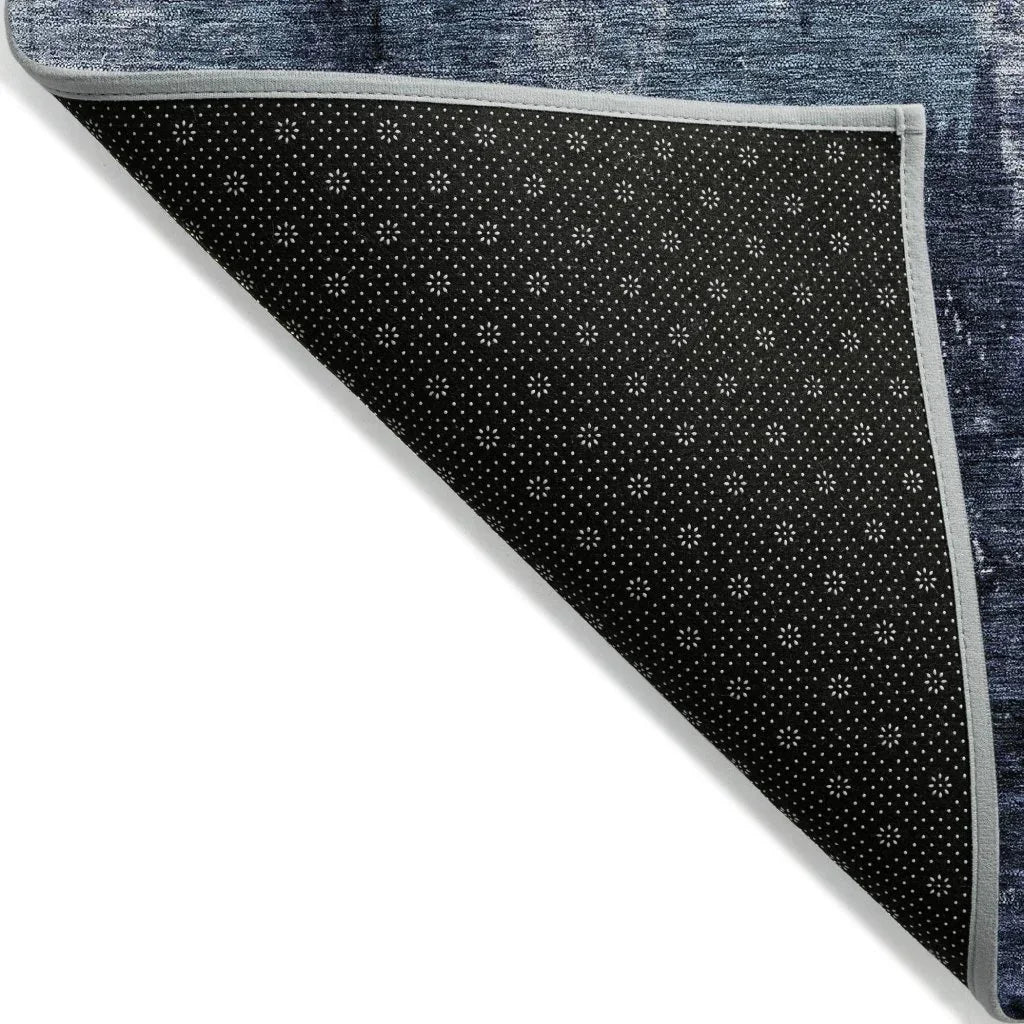 Solayne Blue Washable Indoor-Outdoor Rug-Outdoor Rugs-LOOMLAN Rugs-LOOMLAN