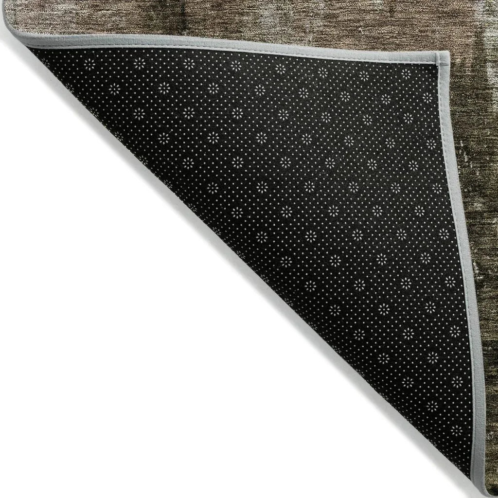 Solayne Brown Washable Indoor-Outdoor Rug-Outdoor Rugs-LOOMLAN Rugs-LOOMLAN