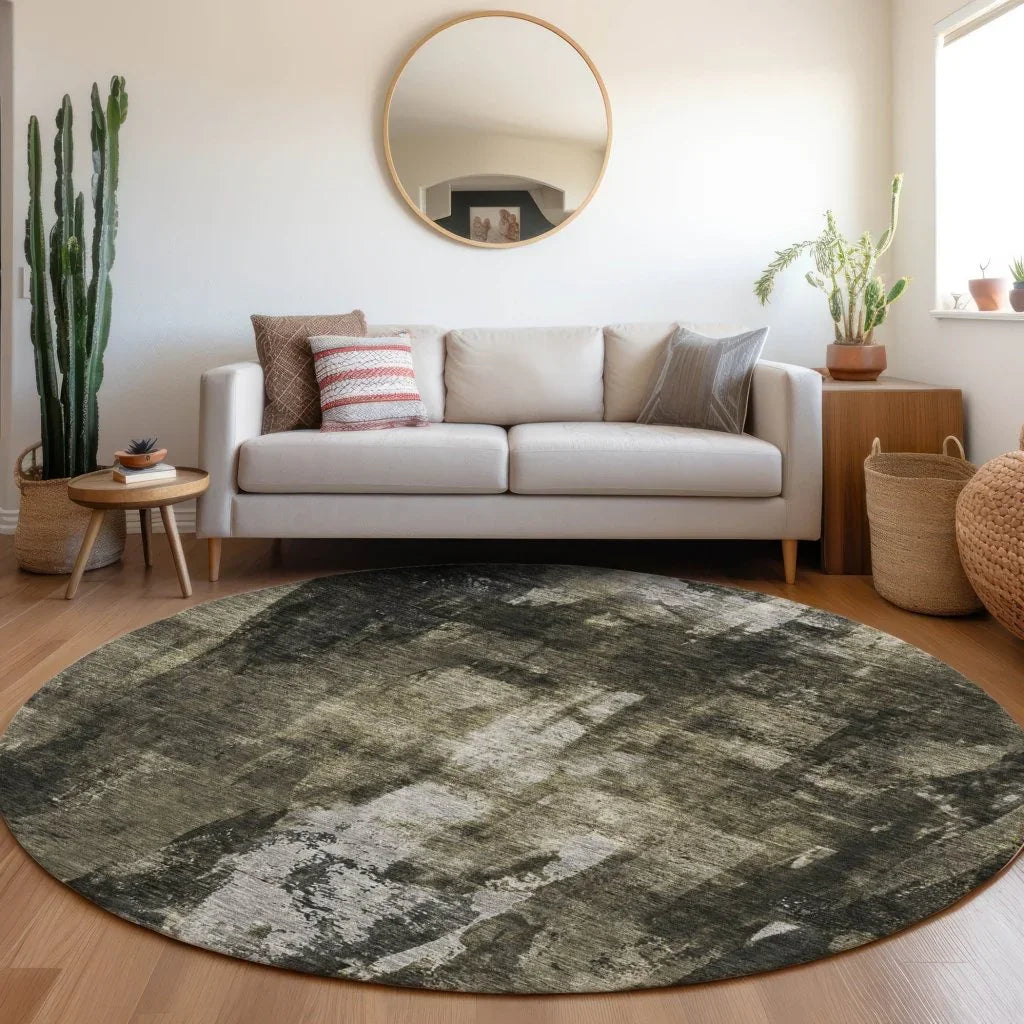 Solayne Gray Washable Indoor-Outdoor Rug-Outdoor Rugs-LOOMLAN Rugs-LOOMLAN