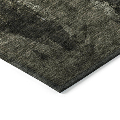 Solayne Gray Washable Indoor-Outdoor Rug-Outdoor Rugs-LOOMLAN Rugs-LOOMLAN