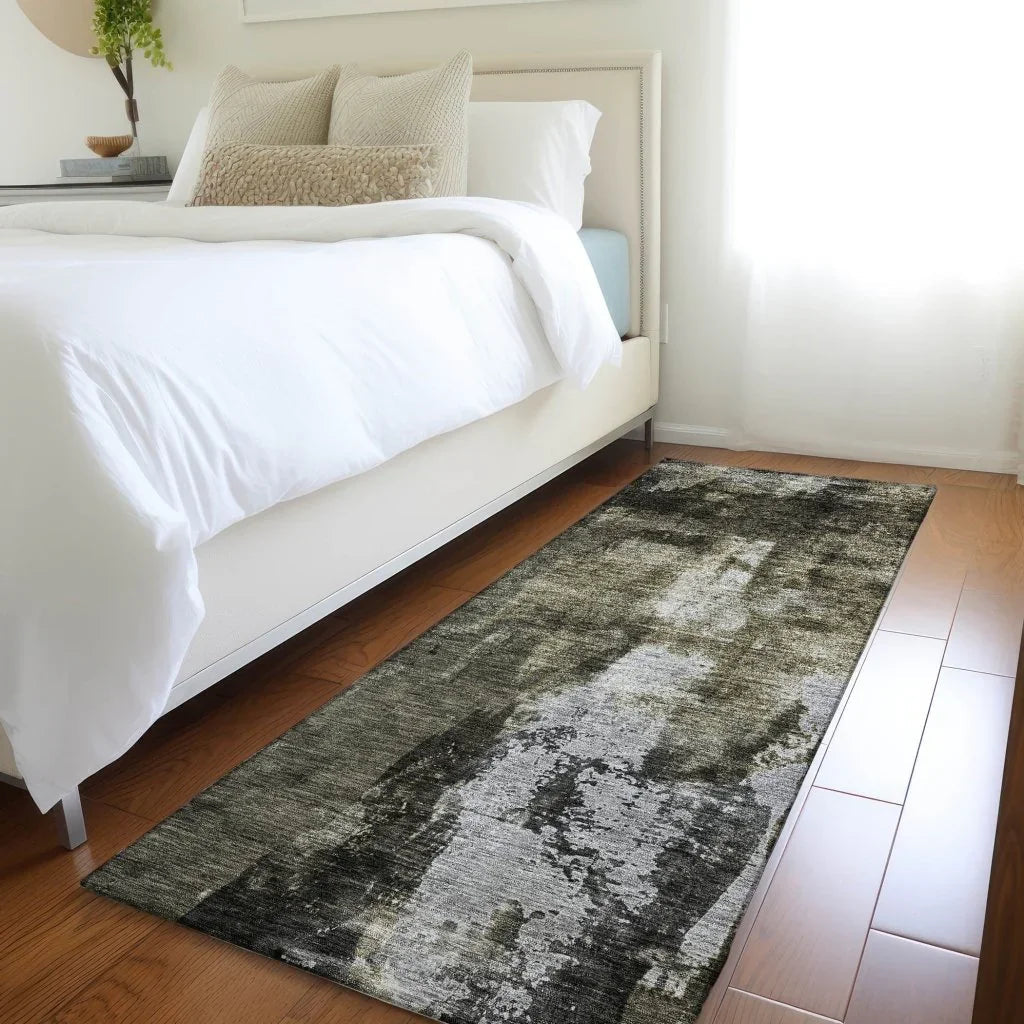 Solayne Gray Washable Indoor-Outdoor Rug-Outdoor Rugs-LOOMLAN Rugs-LOOMLAN