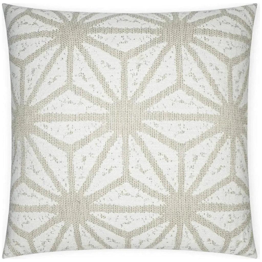 Solazzo Linen Geometrical White Large Throw Pillow - LOOMLAN - D.V. Kap - Throw Pillows