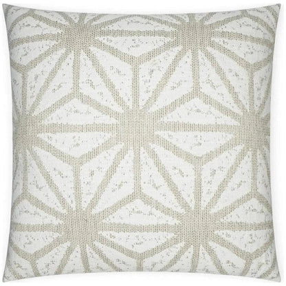 Solazzo Linen Geometrical White Large Throw Pillow - LOOMLAN - D.V. Kap - Throw Pillows