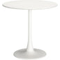 Soleil Dining Table White-Dining Tables-Zuo Modern-LOOMLAN