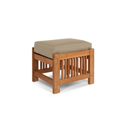 Soleil Teak Patio Lounge Set with Sunbrella 2PC-Outdoor Lounge Sets-HiTeak-LOOMLAN