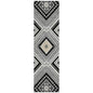 Solene Black Washable Indoor-Outdoor Rug-Outdoor Rugs-LOOMLAN Rugs-2'3" x 7'6"-LOOMLAN