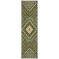 Solene Olive Washable Indoor-Outdoor Rug-Outdoor Rugs-LOOMLAN Rugs-2'3" x 7'6"-LOOMLAN