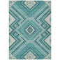Solene Teal Washable Indoor-Outdoor Rug-Outdoor Rugs-LOOMLAN Rugs-2'6" x 3'10"-LOOMLAN