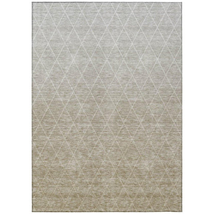 Soleya Brown Washable Indoor - Outdoor Rug - LOOMLAN - LOOMLAN Rugs - Outdoor Rugs