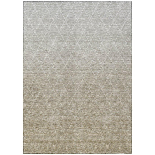 Soleya Brown Washable Indoor - Outdoor Rug - LOOMLAN - LOOMLAN Rugs - Outdoor Rugs