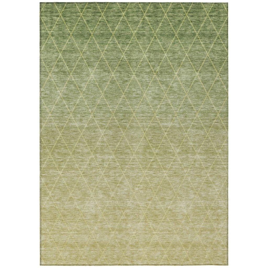 Soleya Green Washable Indoor - Outdoor Rug - LOOMLAN - LOOMLAN Rugs - Outdoor Rugs