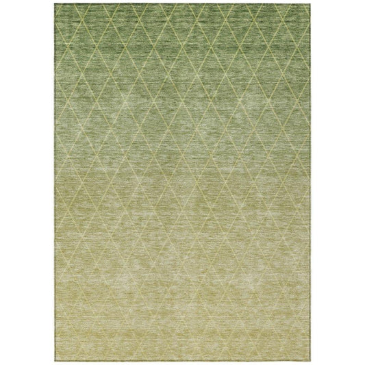 Soleya Green Washable Indoor - Outdoor Rug - LOOMLAN - LOOMLAN Rugs - Outdoor Rugs