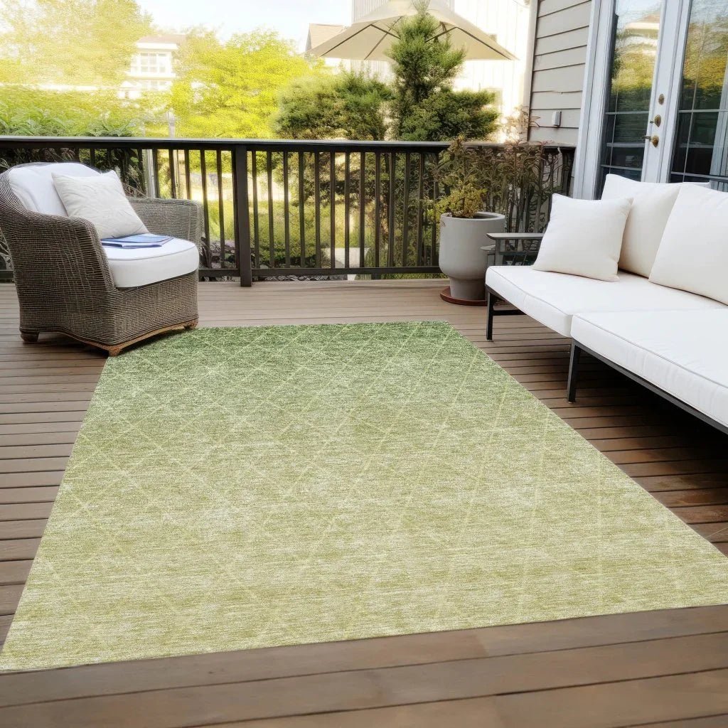 Soleya Green Washable Indoor - Outdoor Rug - LOOMLAN - LOOMLAN Rugs - Outdoor Rugs