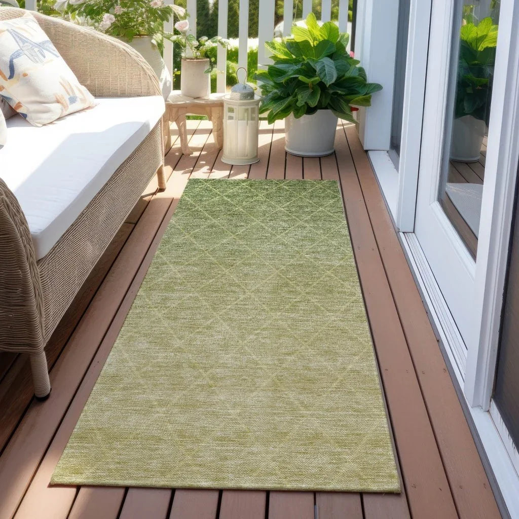Soleya Green Washable Indoor - Outdoor Rug - LOOMLAN - LOOMLAN Rugs - Outdoor Rugs
