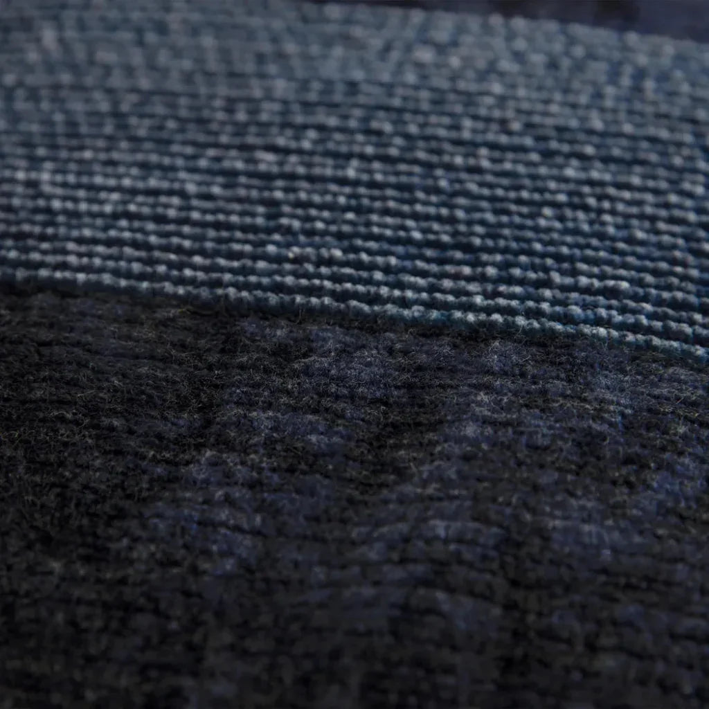 Solid Indigo Lumbar Pillow With Insert - LOOMLAN - LOOMLAN - Throw Pillows