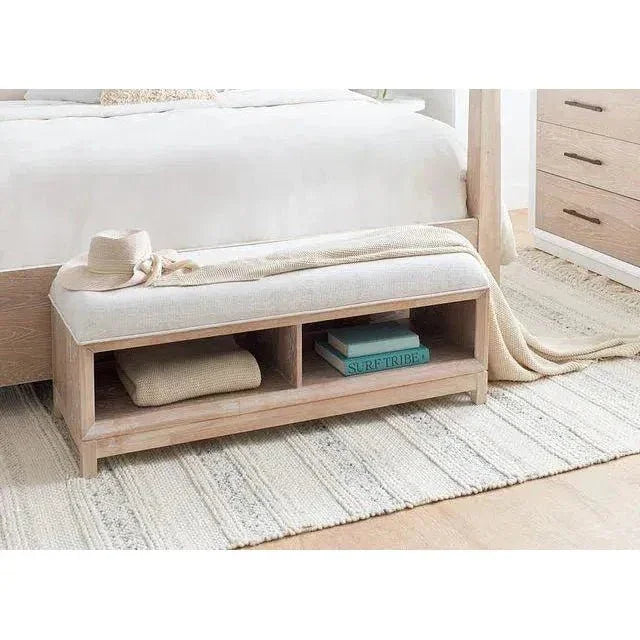 50" Solid Wood Boca Grande Storage Bed Bench - LOOMLAN - Panama Jack - Bedroom Benches
