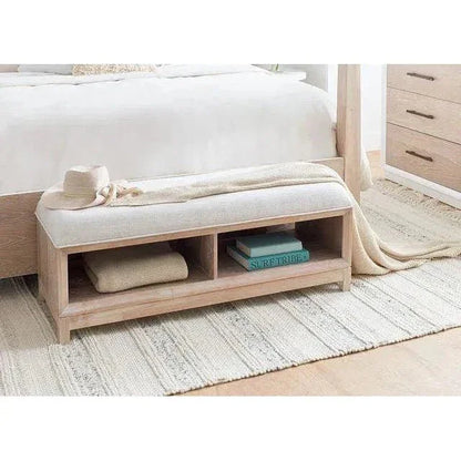 50" Solid Wood Boca Grande Storage Bed Bench - LOOMLAN - Panama Jack - Bedroom Benches