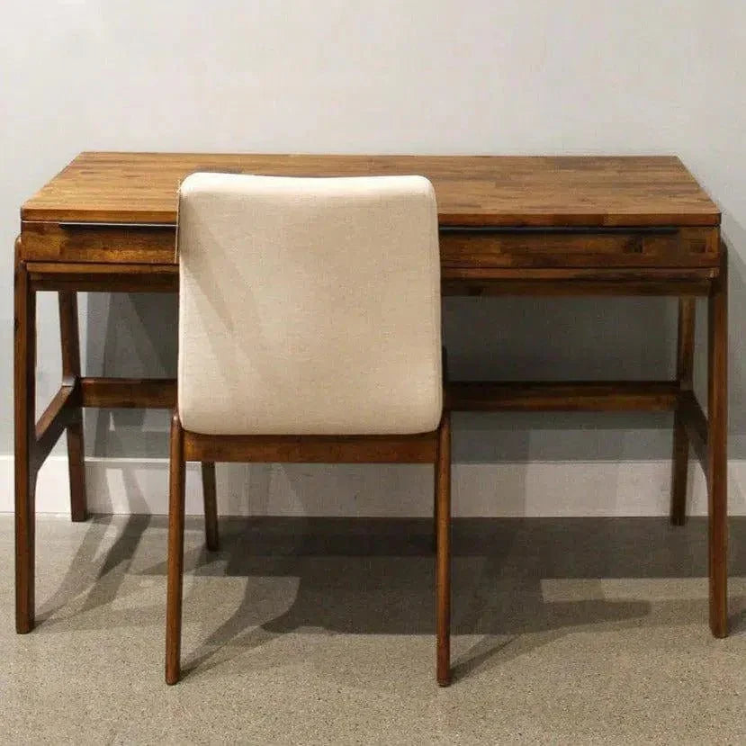 Solid Wood Desk Storage Drawers Remix Writing Desk-Home Office Desks-LH Imports-LOOMLAN