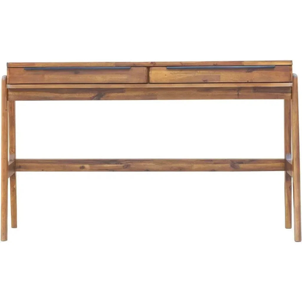 Solid Wood Desk Storage Drawers Remix Writing Desk-Home Office Desks-LH Imports-LOOMLAN