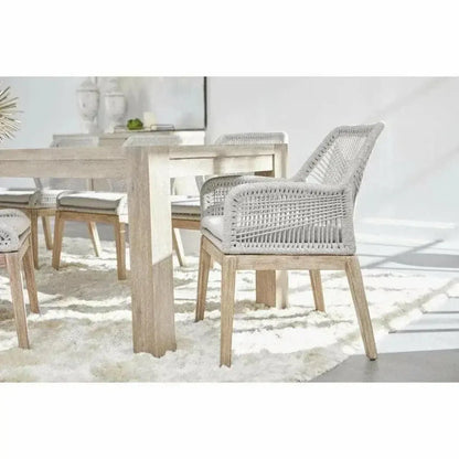 Solid Wood Extendable Dining Table for 8-Dining Tables-Essentials For Living-LOOMLAN