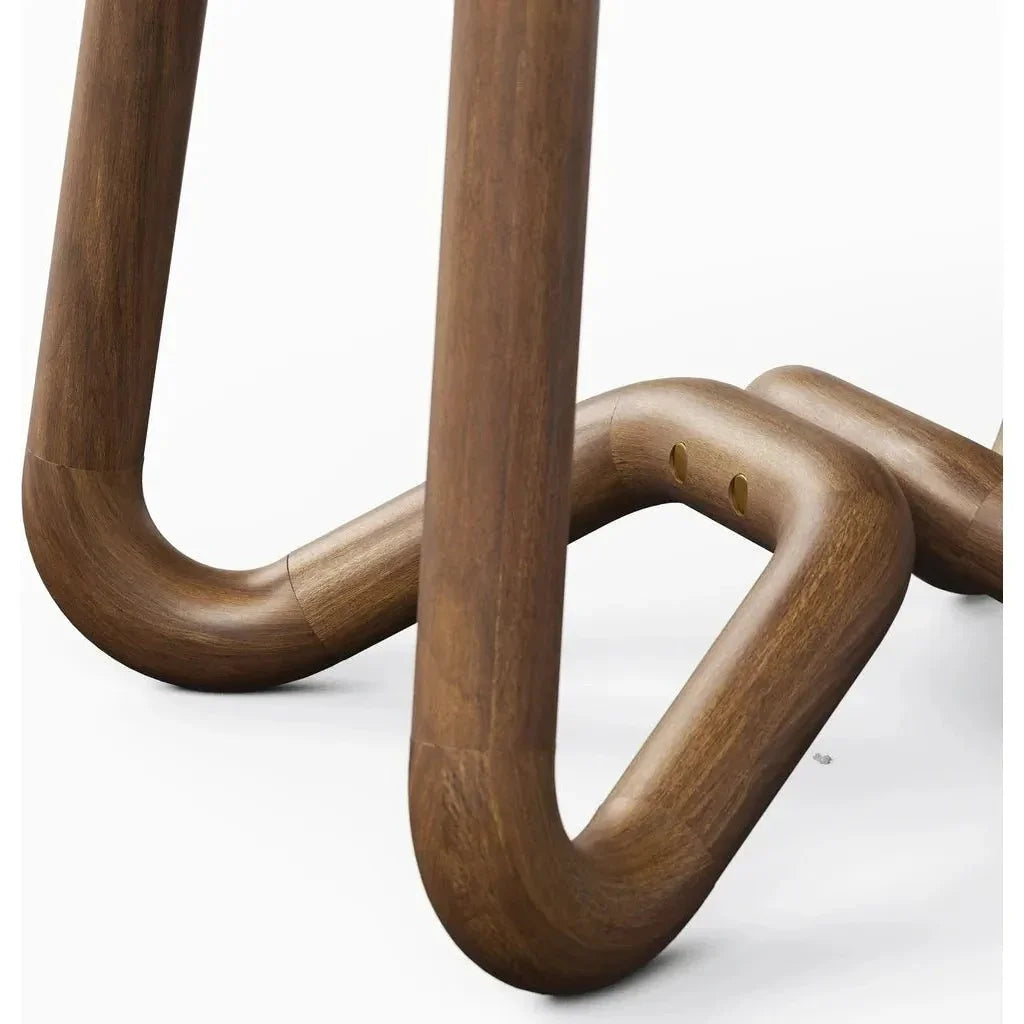 Solid Wood Modern Stool - LOOMLAN - Urbia - Poufs and Stools