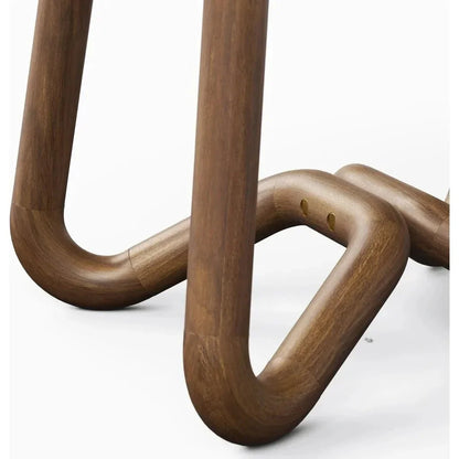 Solid Wood Modern Stool - LOOMLAN - Urbia - Poufs and Stools