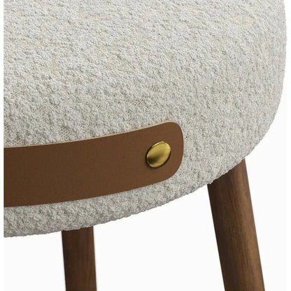 Solid Wood Modern Stool - LOOMLAN - Urbia - Poufs and Stools