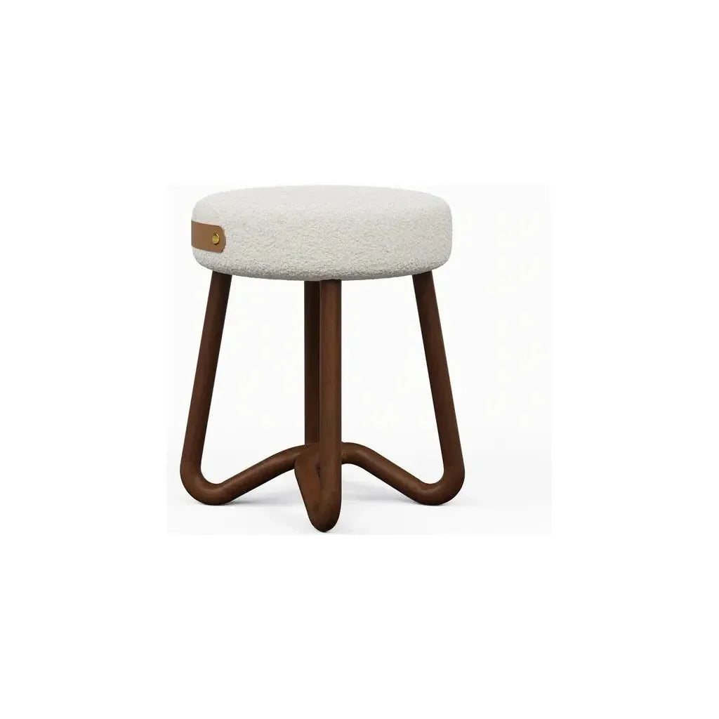 Solid Wood Modern Stool - LOOMLAN - Urbia - Poufs and Stools