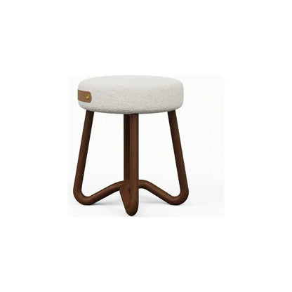 Solid Wood Modern Stool - LOOMLAN - Urbia - Poufs and Stools